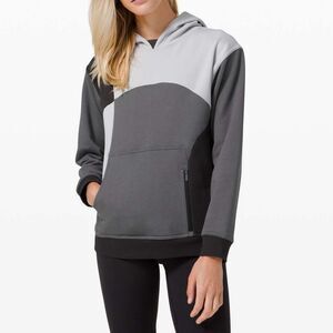 Lululemon Starlight/ Asphalt Grat/ Graphite Gray Colorblock All Yours Hoodie 6